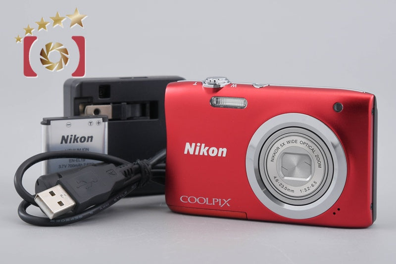 【中古】Nikon ニコン COOLPIX A100 レッド コンパクトデジタルカメラ