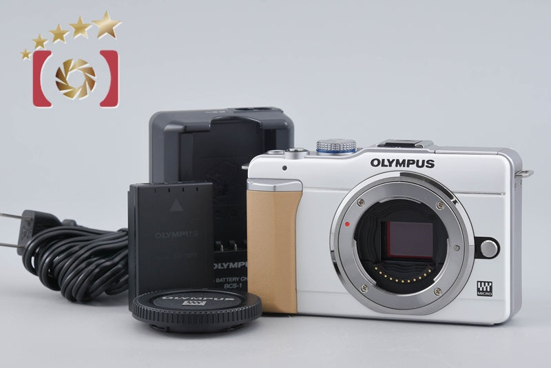 【中古】OLYMPUS オリンパス PEN E-PL1 ホワイト ミラーレス一眼カメラ