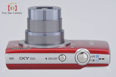 【中古】Canon キヤノン IXY 150 レッド コンパクトデジタルカメラ