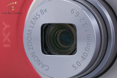 【中古】Canon キヤノン IXY 150 レッド コンパクトデジタルカメラ