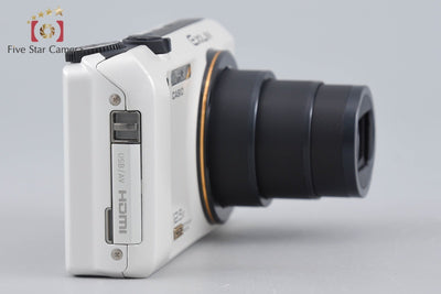 【中古】CASIO カシオ HIGH SPEED EXILIM EX-ZR100 ホワイト コンパクトデジタルカメラ 元箱付き