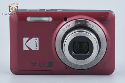 【中古】KODAK コダック PIXPRO FZ55 レッド コンパクトデジタルカメラ 元箱付き
