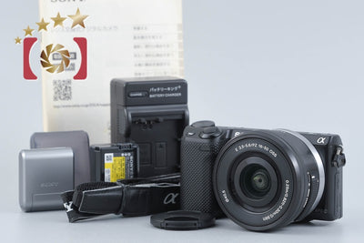 【中古】SONY ソニー α NEX-5T ブラック パワーズームレンズキット シャッター回数僅少 多言語対応