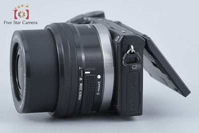 【中古】SONY ソニー α NEX-5T ブラック パワーズームレンズキット シャッター回数僅少 多言語対応