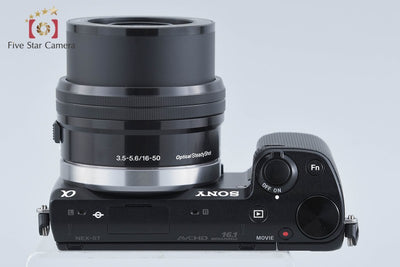 【中古】SONY ソニー α NEX-5T ブラック パワーズームレンズキット シャッター回数僅少 多言語対応
