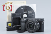 【中古】SONY ソニー α NEX-6 パワーズームレンズキット ブラック 多言語対応