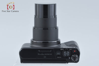 【中古】Canon キヤノン PowerShot SX740 HS ブラック コンパクトデジタルカメラ 元箱付き