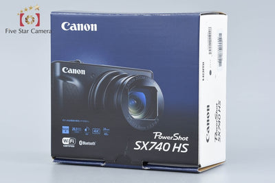 【中古】Canon キヤノン PowerShot SX740 HS ブラック コンパクトデジタルカメラ 元箱付き