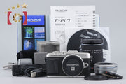 【中古】OLYMPUS オリンパス PEN Lite E-PL7 EZ ダブルズームキット シルバー シャッター回数僅少 元箱付き