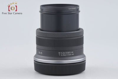 【中古】Canon キヤノン RF-S 18-45mm f/4.5-6.3 IS STM ブラック