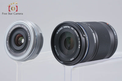 【中古】OLYMPUS オリンパス PEN Lite E-PL7 EZ ダブルズームキット シルバー シャッター回数僅少 元箱付き