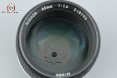 【中古】Nikon ニコン Ai-S NIKKOR 85mm f/1.4