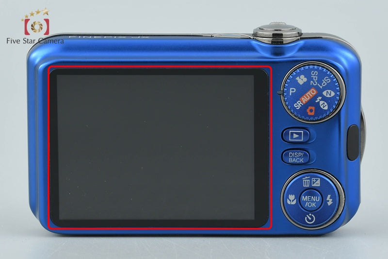 中古】FUJIFILM 富士フイルム FINEPIX JX400 ブルー コンパクト