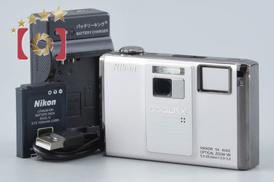 【中古】Nikon ニコン COOLPIX S1000pj シルバー コンパクトデジタルカメラ