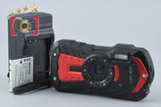 【中古】RICOH リコー PENTAX ペンタックス WG-60 レッド 防水アクションカメラ