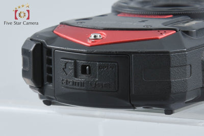 【中古】RICOH リコー PENTAX ペンタックス WG-60 レッド 防水アクションカメラ