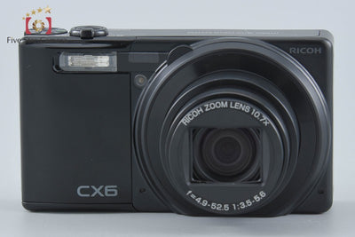 【中古】RICOH リコー CX6 ブラック コンパクトデジタルカメラ シャッター回数僅少 元箱付き