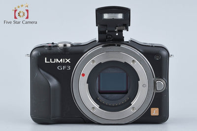 【中古】Panasonic パナソニック LUMIX DMC-GF3 ブラック + G VARIO 14-42mm f/3.5-5.6 ASPH. MEGA O.I.S. H-FS014042