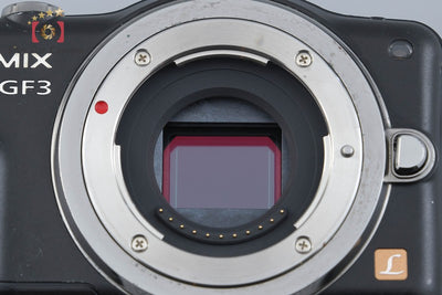 【中古】Panasonic パナソニック LUMIX DMC-GF3 ブラック + G VARIO 14-42mm f/3.5-5.6 ASPH. MEGA O.I.S. H-FS014042