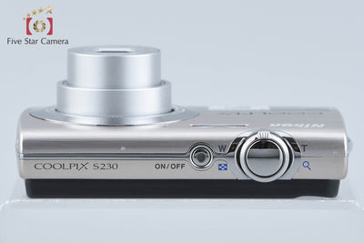 【中古】Nikon ニコン COOLPIX S230 ソリッドシルバー コンパクトデジタルカメラ 元箱付き