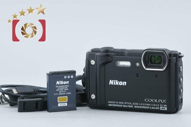 【中古】Nikon ニコン COOLPIX W300 ブラック コンパクトデジタルカメラ