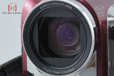 【中古】JVC ケンウッド Everio GZ-MG650 レッド デジタルビデオカメラ