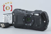 【中古】RICOH リコー PENTAX ペンタックス WG-80 ブラック 防水アクションカメラ シャッター回数僅少