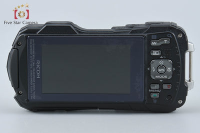 【中古】RICOH リコー PENTAX ペンタックス WG-80 ブラック 防水アクションカメラ シャッター回数僅少