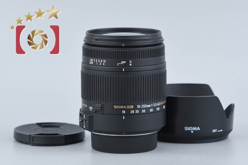 【中古】SIGMA シグマ 18-250mm f/3.5-6.3 DC MACRO OS HSM ニコン用