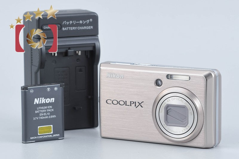【中古】Nikon ニコン COOLPIX S600 ピンクゴールド コンパクトデジタルカメラ