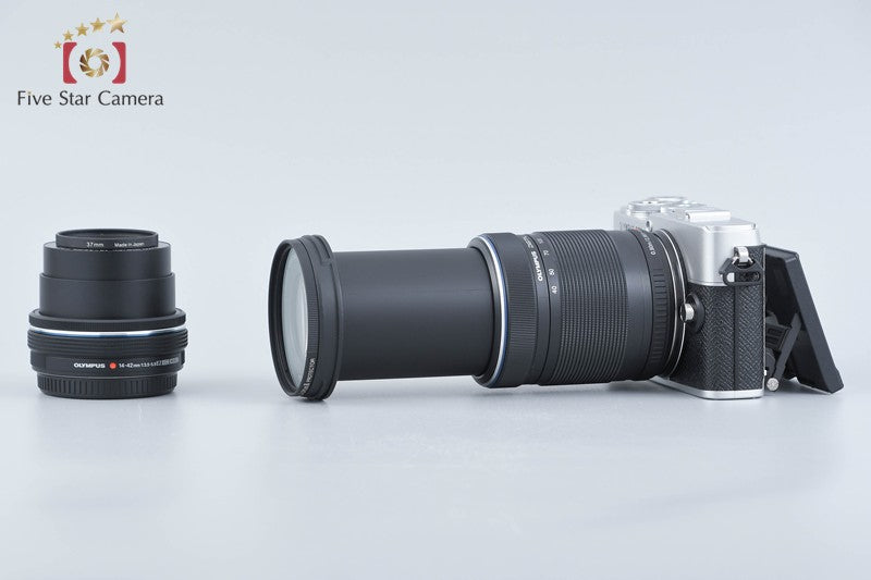 中古】OLYMPUS オリンパス PEN E-P7 EZ ダブルズームキット シルバー