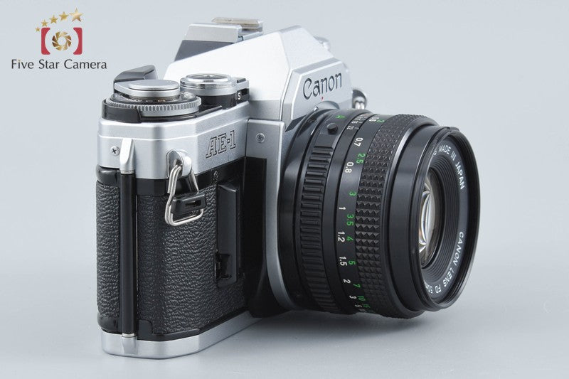中古】Canon キヤノン AE-1 シルバー + New FD 50mm f/1.8 – Five Star
