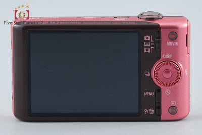 【中古】SONY ソニー Cyber-shot DSC-WX100 ピンク コンパクトデジタルカメラ 多言語対応