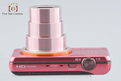 【中古】SONY ソニー Cyber-shot DSC-WX100 ピンク コンパクトデジタルカメラ 多言語対応