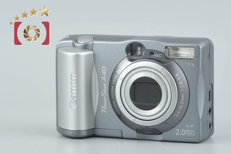 【中古】Canon キヤノン PowerShot A40 シルバー コンパクトデジタルカメラ
