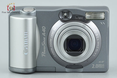 【中古】Canon キヤノン PowerShot A40 シルバー コンパクトデジタルカメラ