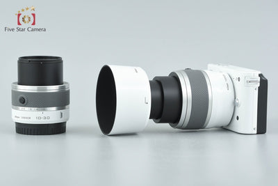 【中古】Nikon ニコン 1 J1 ダブルズームキット ホワイト シャッター回数僅少