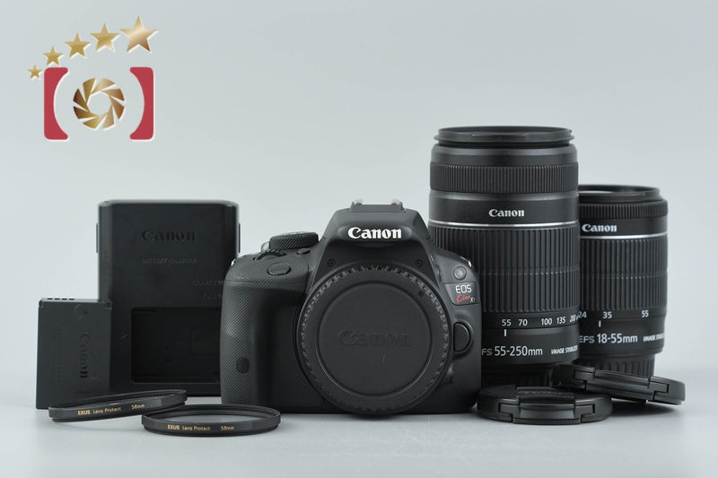 【中古】Canon キヤノン EOS Kiss X7 ダブルズームキット ブラック