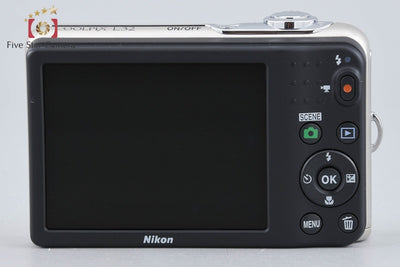 【中古】Nikon ニコン COOLPIX L32 シルバー コンパクトデジタルカメラ