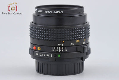 【中古】MINOLTA ミノルタ New MD 50mm f/1.4
