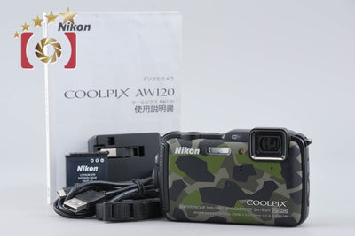 【中古】Nikon ニコン COOLPIX AW120 カムフラージュグリーン コンパクトデジタルカメラ