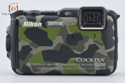【中古】Nikon ニコン COOLPIX AW120 カムフラージュグリーン コンパクトデジタルカメラ