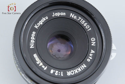 【中古】Nikon ニコン GN Auto NIKKOR 45mm f/2.8 Ai改