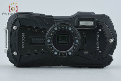 【中古】RICOH リコー PENTAX ペンタックス WG-50 ブラック 防水デジタルカメラ シャッター回数僅少
