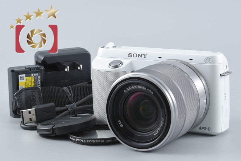 【中古】SONY ソニー α NEX-F3 ズームレンズキット ホワイト シャッター回数僅少