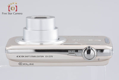 【中古】Casio カシオ EXILIM ZOOM EX-Z270 ゴールド コンパクトデジタルカメラ 元箱付き