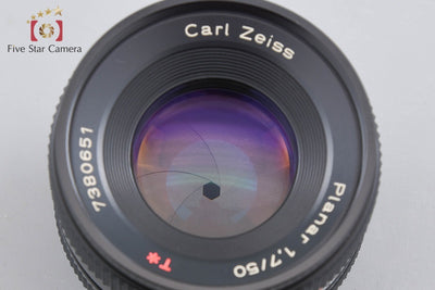 【中古】CONTAX コンタックス Carl Zeiss Planar 50mm f/1.7 T* MMJ