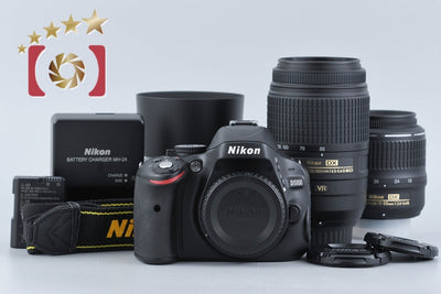 【中古】Nikon ニコン D5100 ダブルズームキット シャッター回数僅少