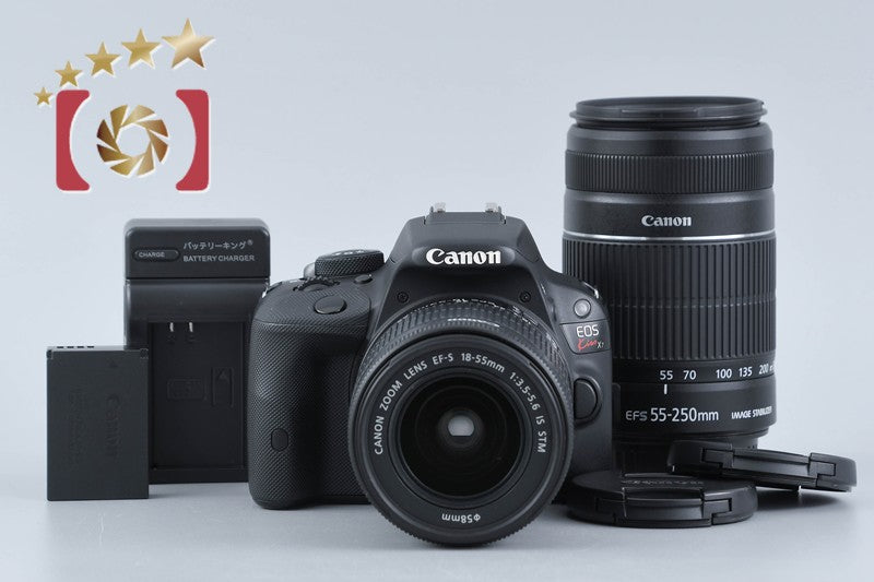 【中古】Canon キヤノン EOS Kiss X7 ダブルズームキット ブラック