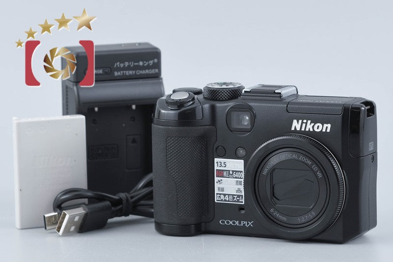 【中古】Nikon ニコン COOLPIX P6000 ブラック コンパクトデジタルカメラ